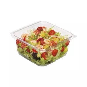 Optipack 2000ml 188x188mm H87mm APET couv charnière